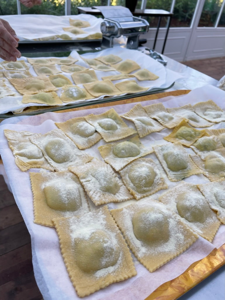 Kookles Italiaanse oma's ravioli pasta nonna Toscane