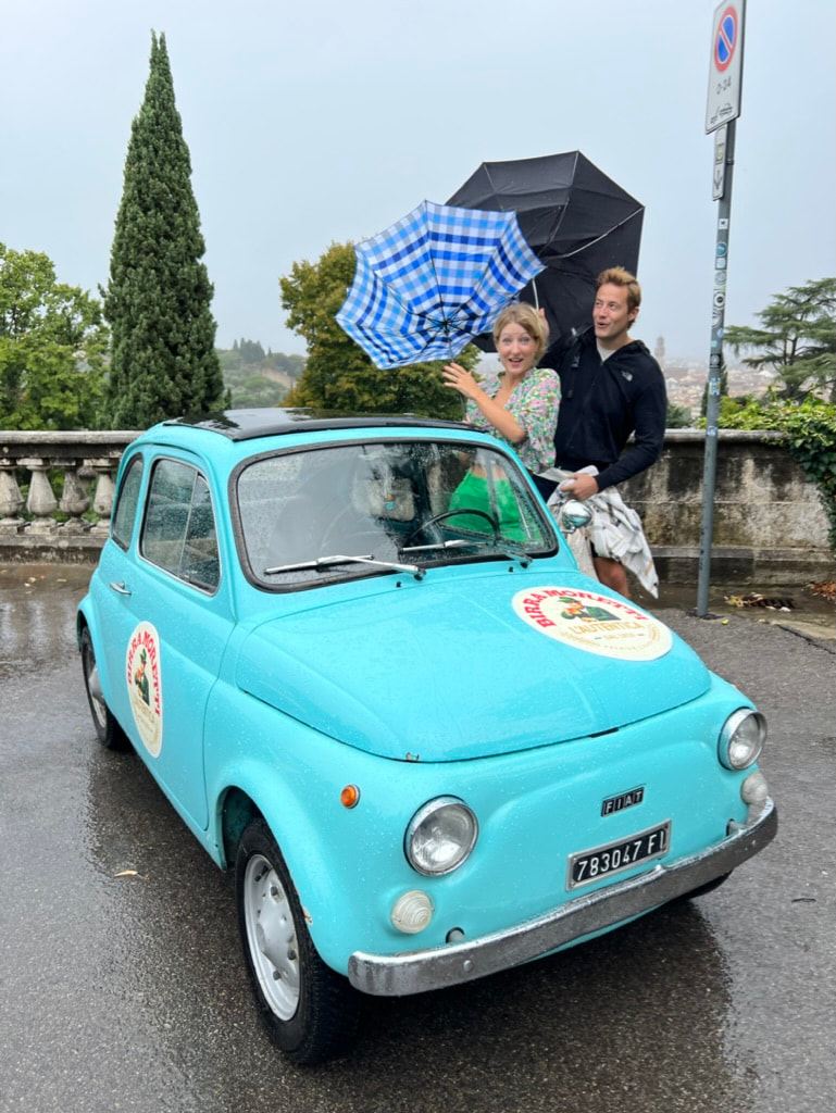 Fiat500 tour club Florence Firenze op pad met oude fiat500
